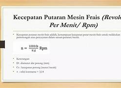 Parameter Pemotongan Mesin Frais Pdf